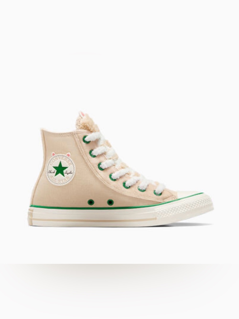 Converse Beige High Top Shoe Chuck Taylor ALL Star Alpaca 🦙 Unisex with purse